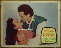 d412 LORNA DOONE vintage movie lobby card #2 '51 Barbara Hale, Greene