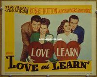 d416 LOVE & LEARN vintage movie lobby card #6 '47 Jack Carson, Hutton