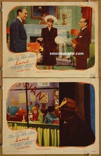 e169 LURED 2 vintage movie lobby cards '47 Lucille Ball, George Sanders