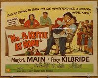 d897 MA & PA KETTLE AT HOME vintage movie title lobby card '54 Marjorie Main