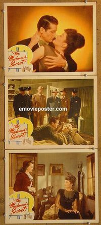 e332 MADONNA'S SECRET 3 vintage movie lobby cards '46 Gail Patrick