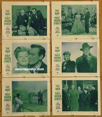 e678 MAN IN HALF MOON STREET 6 vintage movie lobby cards '44 Nils Asther