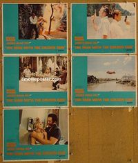 e580 MAN WITH THE GOLDEN GUN 5 vintage movie lobby cards '74 James Bond