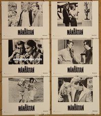 e679 MANHATTAN 6 vintage movie lobby cards '79 Woody Allen, Hemingway