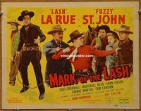 d903 MARK OF THE LASH vintage movie title lobby card '48 La Rue, St. John