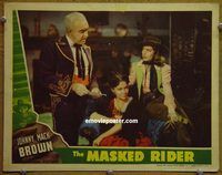 d440 MASKED RIDER vintage movie lobby card '41 cowgirl Nell O'Day