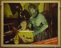 d441 MASTER MINDS vintage movie lobby card '49 Huntz Hall, Glenn Strange