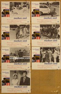 e784 MEDIUM COOL 7 vintage movie lobby cards '69 Haskell Wexler classic!