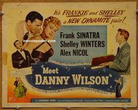 d905 MEET DANNY WILSON vintage movie title lobby card '51 Frank Sinatra, Winters