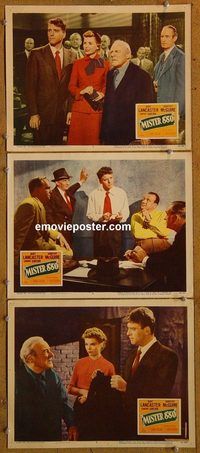 e340 MISTER 880 3 vintage movie lobby cards50 Burt Lancaster, Dorothy McGuire