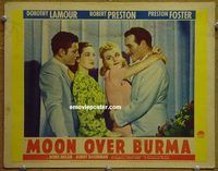 d457 MOON OVER BURMA vintage movie lobby card '40 Dorothy Lamour, Preston