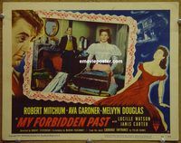 d473 MY FORBIDDEN PAST vintage movie lobby card #3 '51 Melvyn Douglas,Gardner