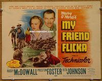 d914 MY FRIEND FLICKA vintage movie title lobby card R51 Roddy McDowall