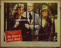 d474 MY NAME IS JULIA ROSS vintage movie lobby card '45 Nina Foch