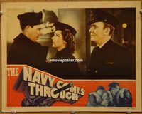 d476 NAVY COMES THROUGH vintage movie lobby card '42 Pat O'Brien, Murphy