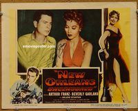 d479 NEW ORLEANS UNCENSORED signed vintage movie lobby card 54 Beverly Garland