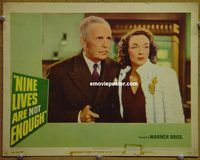 d484 NINE LIVES ARE NOT ENOUGH vintage movie lobby card '41 Joan Perry