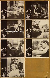 e788 NO WAY TO TREAT A LADY 7 vintage movie lobby cards '68 Rod Steiger