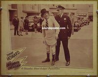 d490 OFF AGAIN ON AGAIN vintage movie lobby card '45 Shemp Howard, comedy!