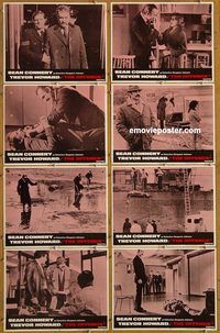 e878 OFFENCE 8 vintage movie lobby cards '73 Sean Connery, Trevor Howard