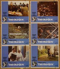 e686 OLD GUN 6 vintage movie lobby cards '76 Philippe Noiret, Romy Schneider