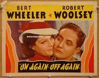 d492 ON AGAIN-OFF AGAIN vintage movie lobby card '37 Wheeler & Woolsey