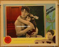 d502 PAGAN vintage movie lobby card '29 Ramon Novarro, Renee Adoree close up!