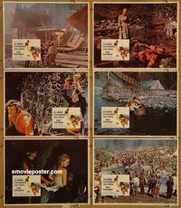 e689 PAINT YOUR WAGON 6 vintage movie lobby cards '69 Eastwood, Marvin