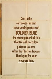 h057 SOLDIER BLUE style B one-sheet movie poster '70 Candice Bergen