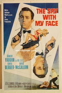 h079 SPY WITH MY FACE one-sheet movie poster '66 Vaughn, Man from UNCLE!