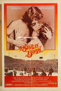 h082 STAR IS BORN one-sheet movie poster '77 Kristofferson, Streisand