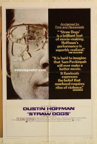 h099 STRAW DOGS style C one-sheet movie poster '72 Dustin Hoffman, George