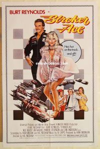 h104 STROKER ACE one-sheet movie poster '83 Burt Reynolds, car racing!