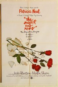 h107 SUBJECT WAS ROSES one-sheet movie poster '68 Martin Sheen, Neal