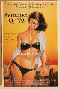 h112 SUMMER OF '72 one-sheet movie poster '82 Loni Sanders, sexploitation!