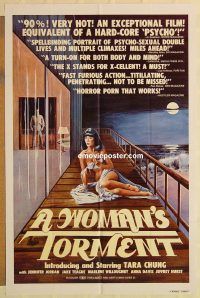 h296 WOMAN'S TORMENT one-sheet movie poster '77 lesbian sex horror!