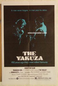 h303 YAKUZA one-sheet movie poster '75 Robert Mitchum, Paul Schrader