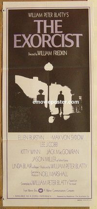 k571 EXORCIST Australian daybill movie poster '74 Friedkin, Von Sydow