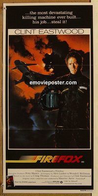 k576 FIREFOX Australian daybill movie poster '82 Clint Eastwood, Jones