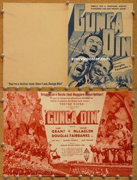 k423 GUNGA DIN Aust movie herald '39 Cary Grant, McLaglen