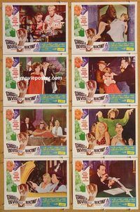 k278 GHOST IN THE INVISIBLE BIKINI 8 movie lobby cards '66 Karloff