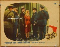 k149 THIS GUN FOR HIRE movie lobby card '42 Veronica Lake, Preston