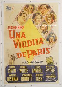 p106 CENTENNIAL SUMMER linen Argentinean movie poster '46 Jeanne Crain