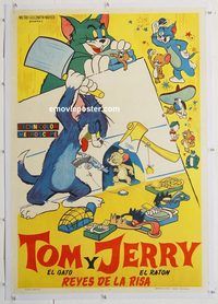 p132 TOM & JERRY REYES DE LA RISA '50s Argentinean movie poster