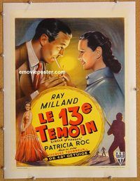 p141 CIRCLE OF DANGER linen Belgian movie poster R55 Ray Milland