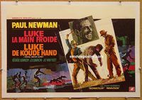 p142 COOL HAND LUKE linen Belgian movie poster '67 Newman classic!