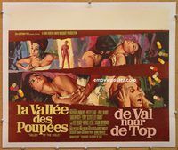 p162 VALLEY OF THE DOLLS linen Belgian movie poster '67 Sharon Tate