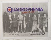 p263 QUADROPHENIA linen British quad movie poster '79 The Who!