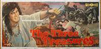 p006b THREE TREASURES linen Japanese three-sheet movie poster '59 Mifune