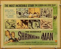 p043 INCREDIBLE SHRINKING MAN title lobby card '57 Grant Williams